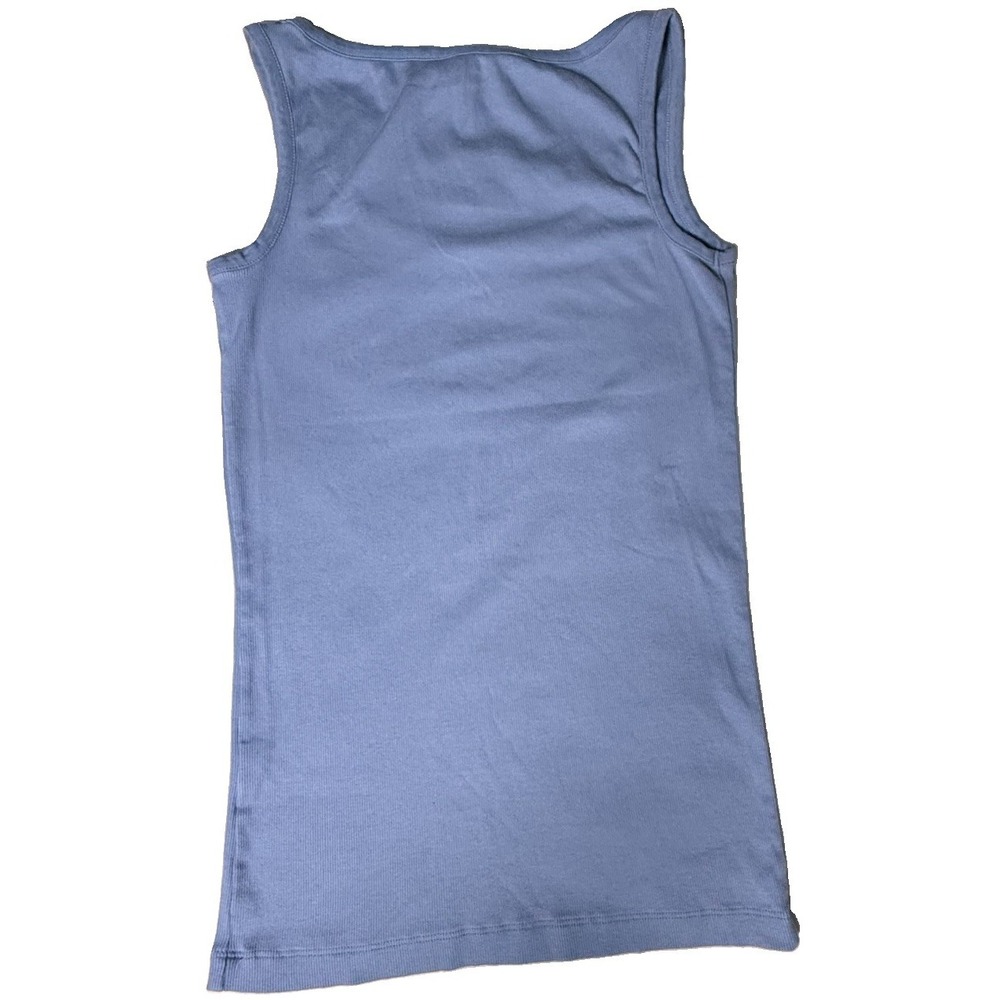 Ralph Lauren Black Label Stretch Tank Top Womens Blue Ribbed Small - Picture 3 of 4